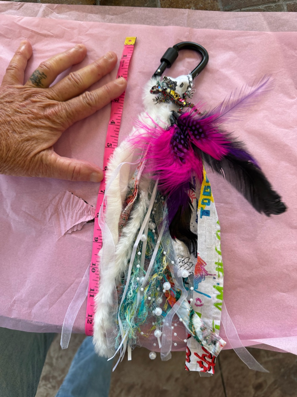 Handmade BOHO Purse or Tote Key and Charms